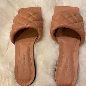 Bottega Veneta Quilted Slide Sandals